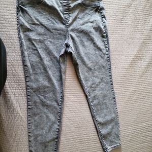 Grey Denim Joggers